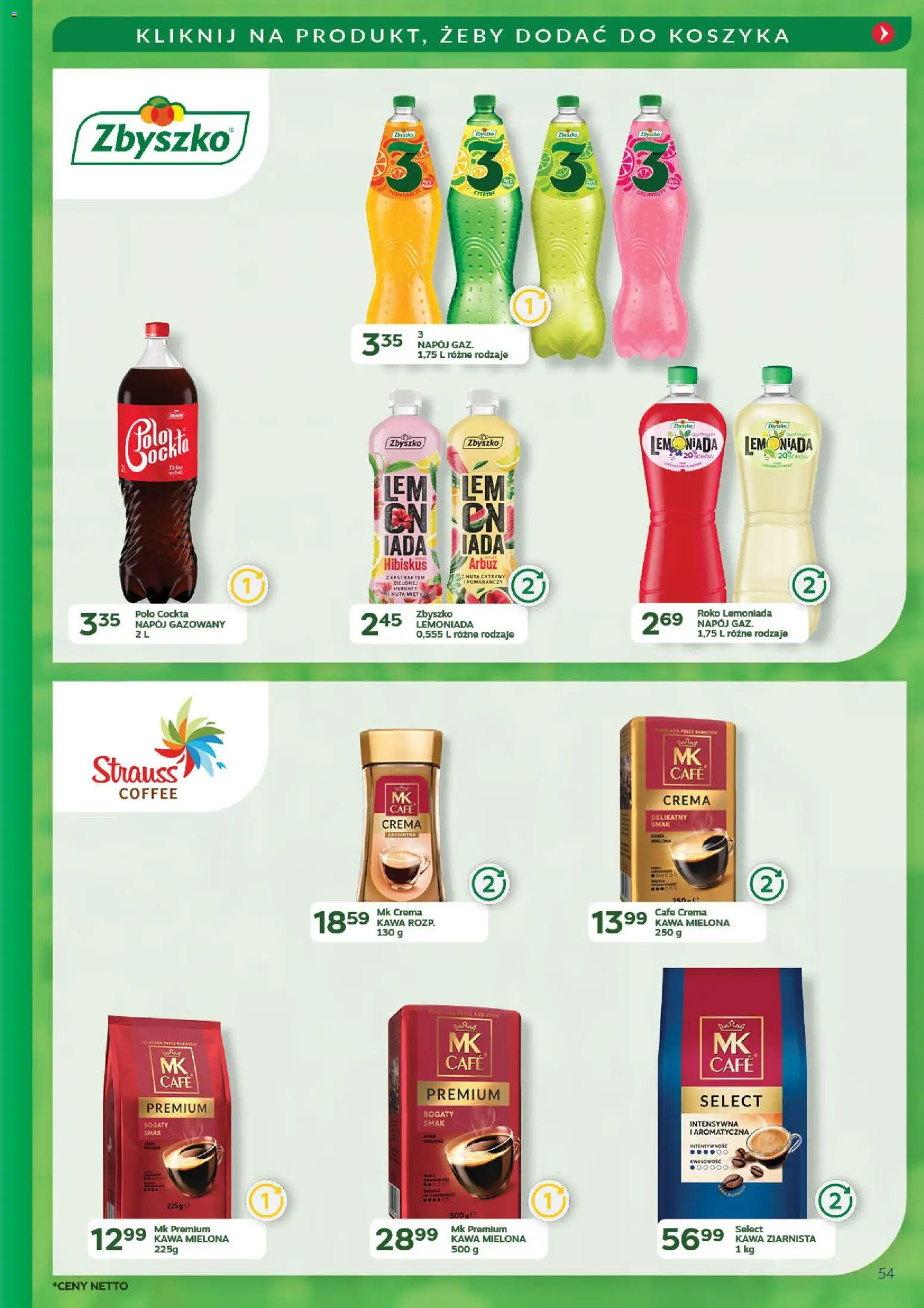 Eurocash Gazetka - Promocje na okrągło od 03.11.2025 | Strona: 54 | Produkty: Arbuz, Kawa ziarnista, Cytryny, Kawa