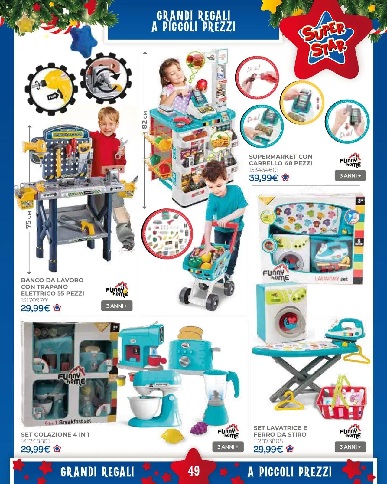 Volantino Toys Center del 17.10.2025 | Pagina: 51 | Prodotti: Lavatrice, Carrello, Trapano, Ferro da stiro