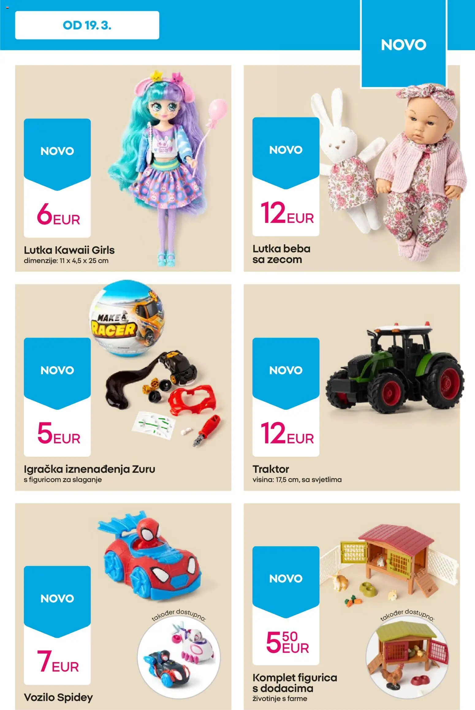 Pepco katalog | vrijedi od 26.03.2026 | Stranica: 9 | Proizvodi: Lutka, Traktor