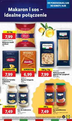 Lidl Gazetka od 09.06.2025 | Strona: 27 | Produkty: Carbonara, Sos do makaronu, Makaron, Ricotta