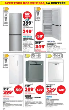  | Page: 24 | Produits: Congélateur armoire, Réfrigérateur, Congélateur, Porte