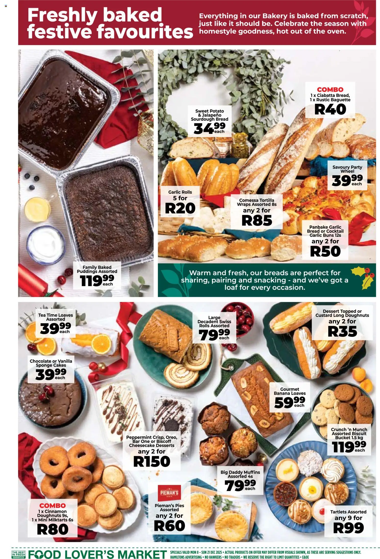 New Food Lover's Market catalogue – valid from 08.12.2025 | Page: 7 | Products: Muffins, Custard, Pó talco, Tea