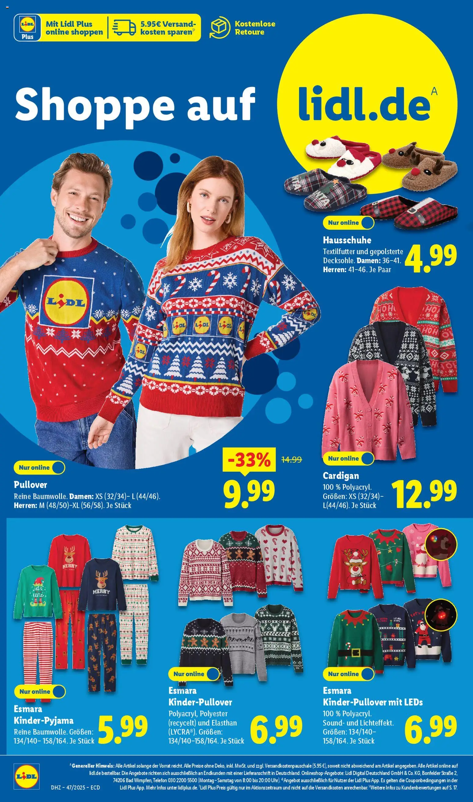 Lidl - Prospekt – gültig ab 17.11.2025 | Seite: 2 | Produkte: Cardigan, Bad, Pullover, Hausschuhe