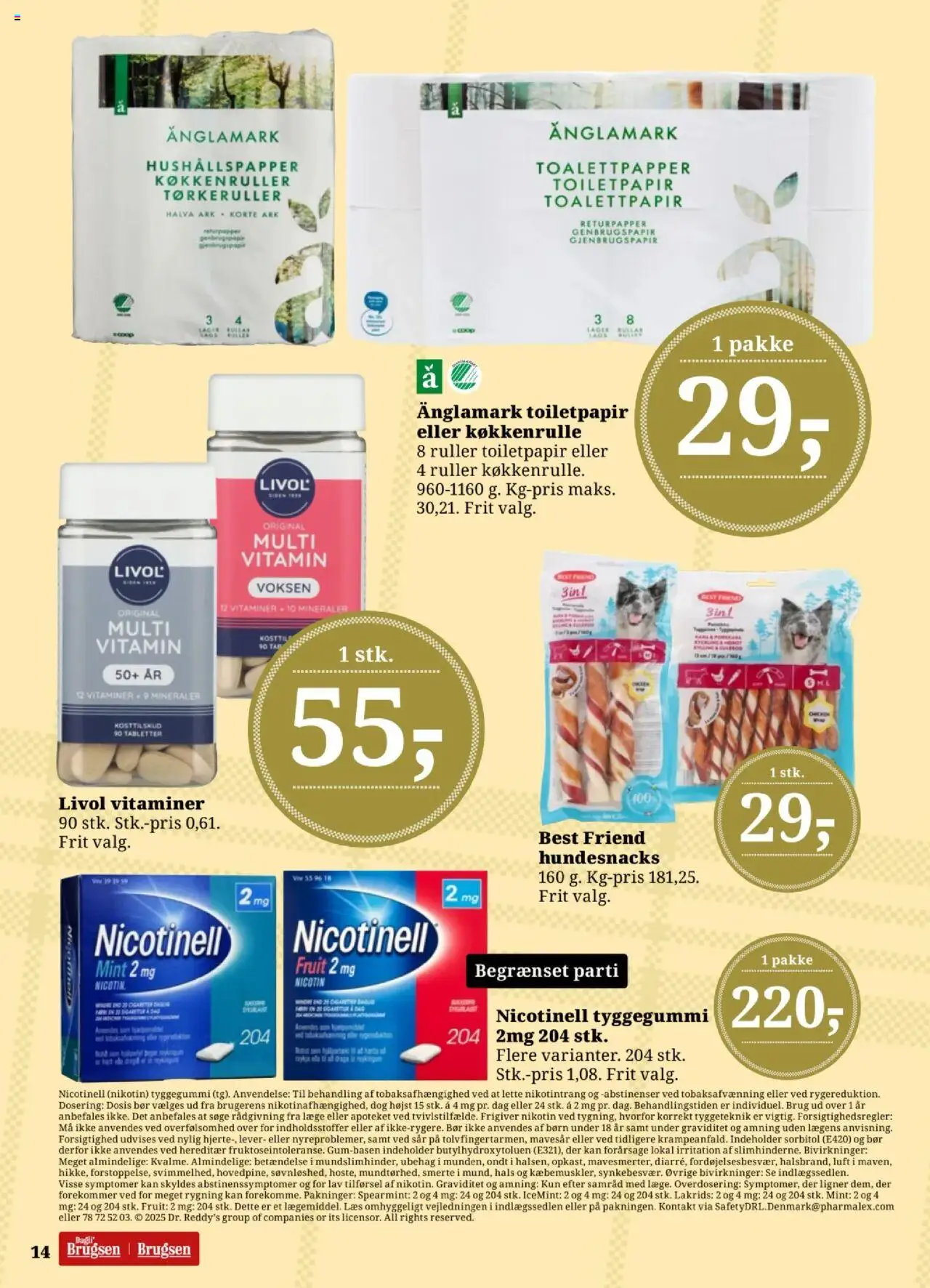 Dagli'Brugsen tilbudsavis – gyldig fra 12.09.2025 | Side: 14 | Produkter: Lakrids