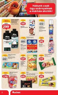 Auchan akciós ujság - amely érvényes a következő dátumtól: 17.07.2025 | Oldal: 6 | Termékek: Snickers, Multivitamin, Tejszín, Cukor