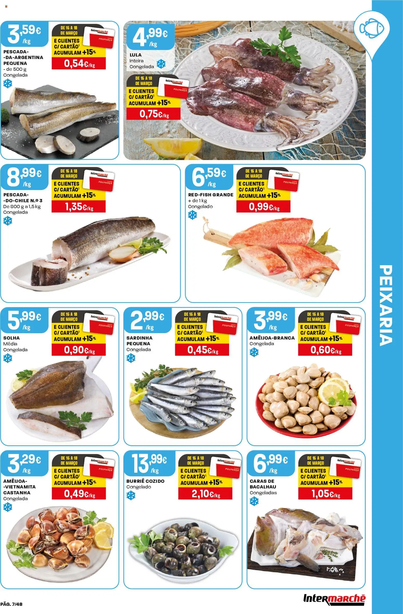 Intermarché folheto │ válido de 12.03.2026 | Página: 7 | Produtos: Bacalhau, Pescada
