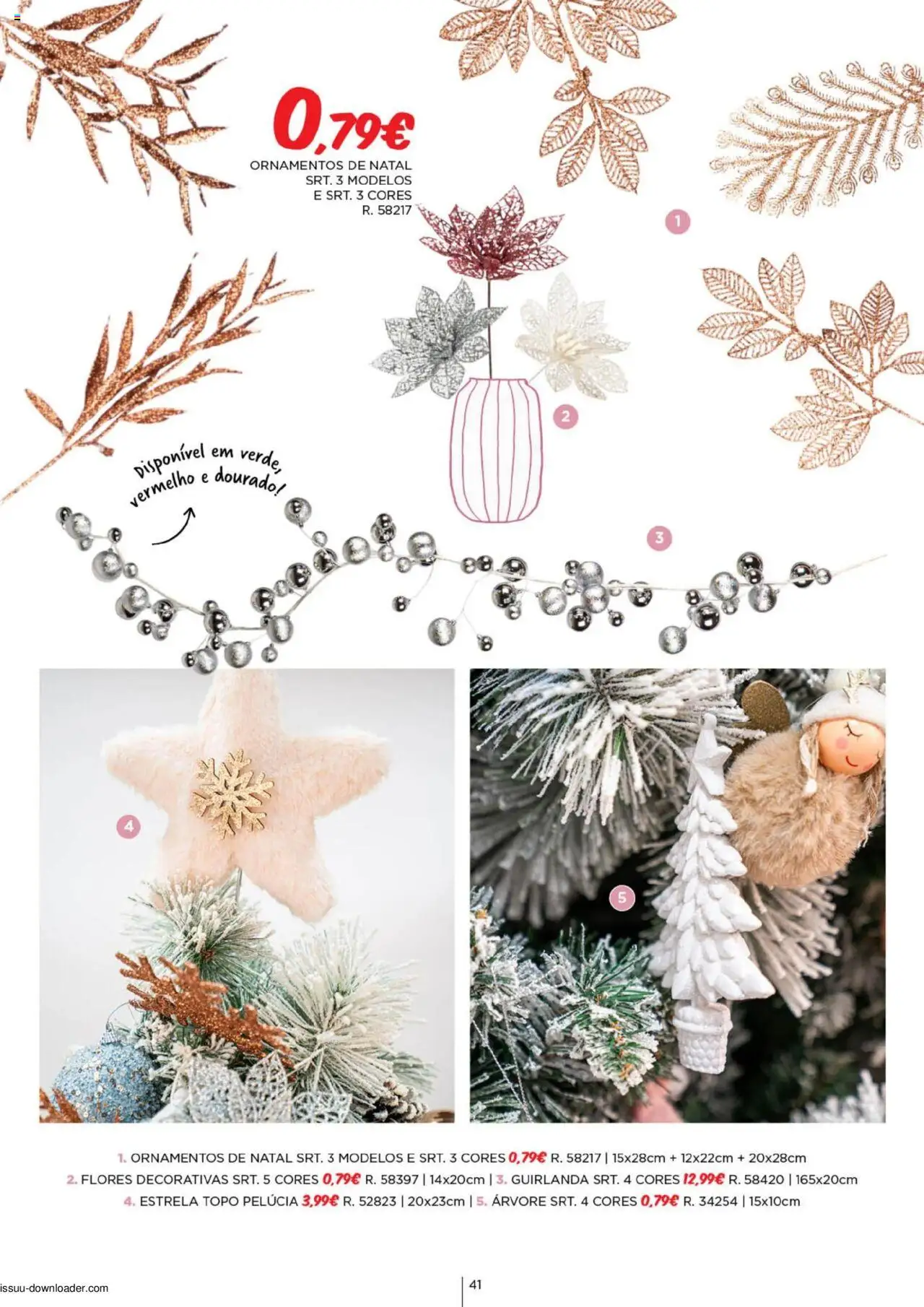 Espaço Casa Catálogo de Natal 2025 │ válido de 11.10.2025 | Página: 41 | Produtos: Flores