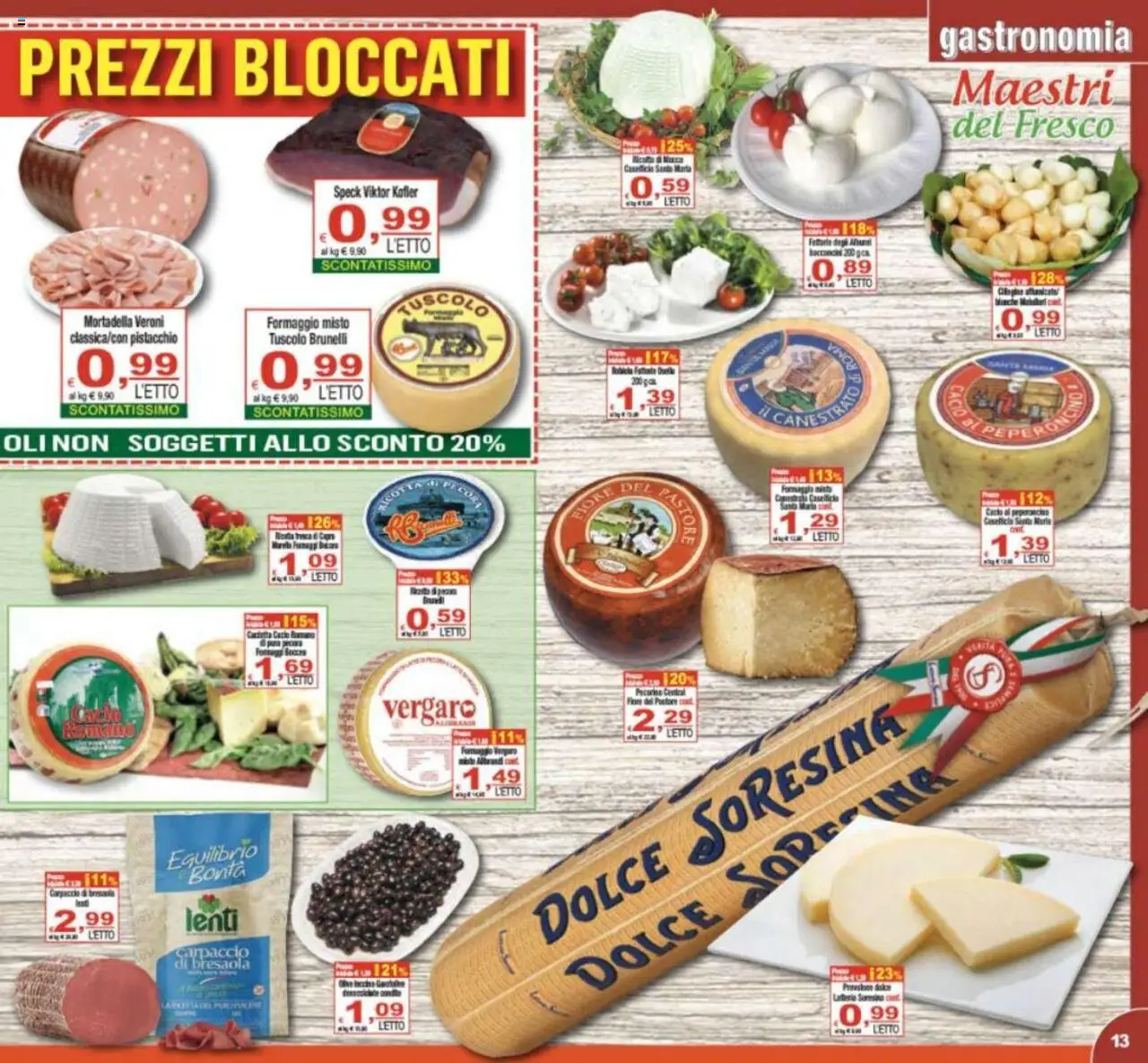 Volantino CTS del 19.08.2025 | Pagina: 13 | Prodotti: Speck, Peperoncino, Letto, Pecorino