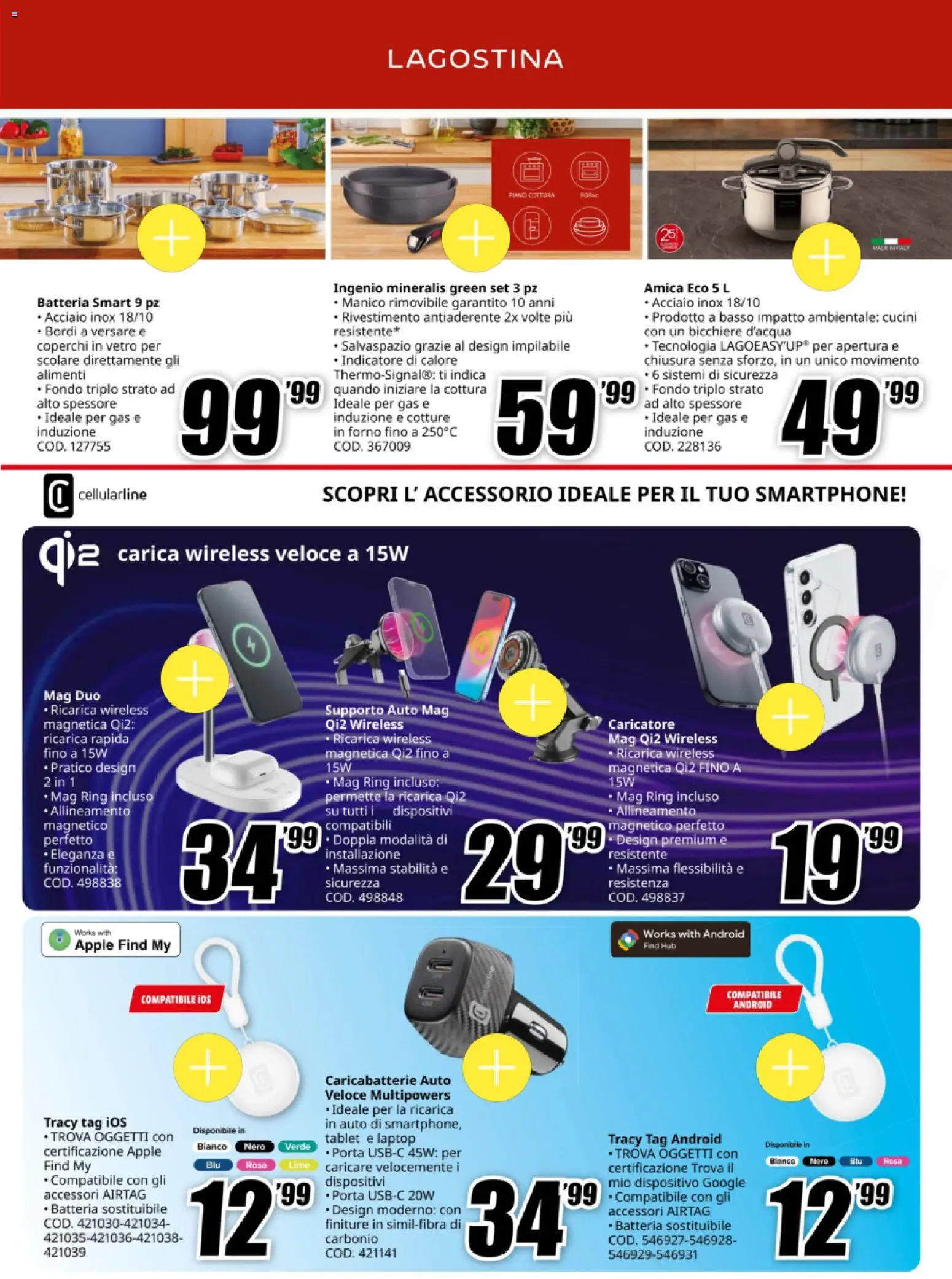 Volantino Media World del 21.11.2025 | Pagina: 3 | Prodotti: Piano cottura, Smartphone, Tablet, Batteria