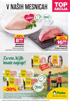 Mercator katalog akcije – veljaven od 22.01.2026 | Stran: 5 | Izdelki: Čevapčiči, Piščančja bedra, Nabodala