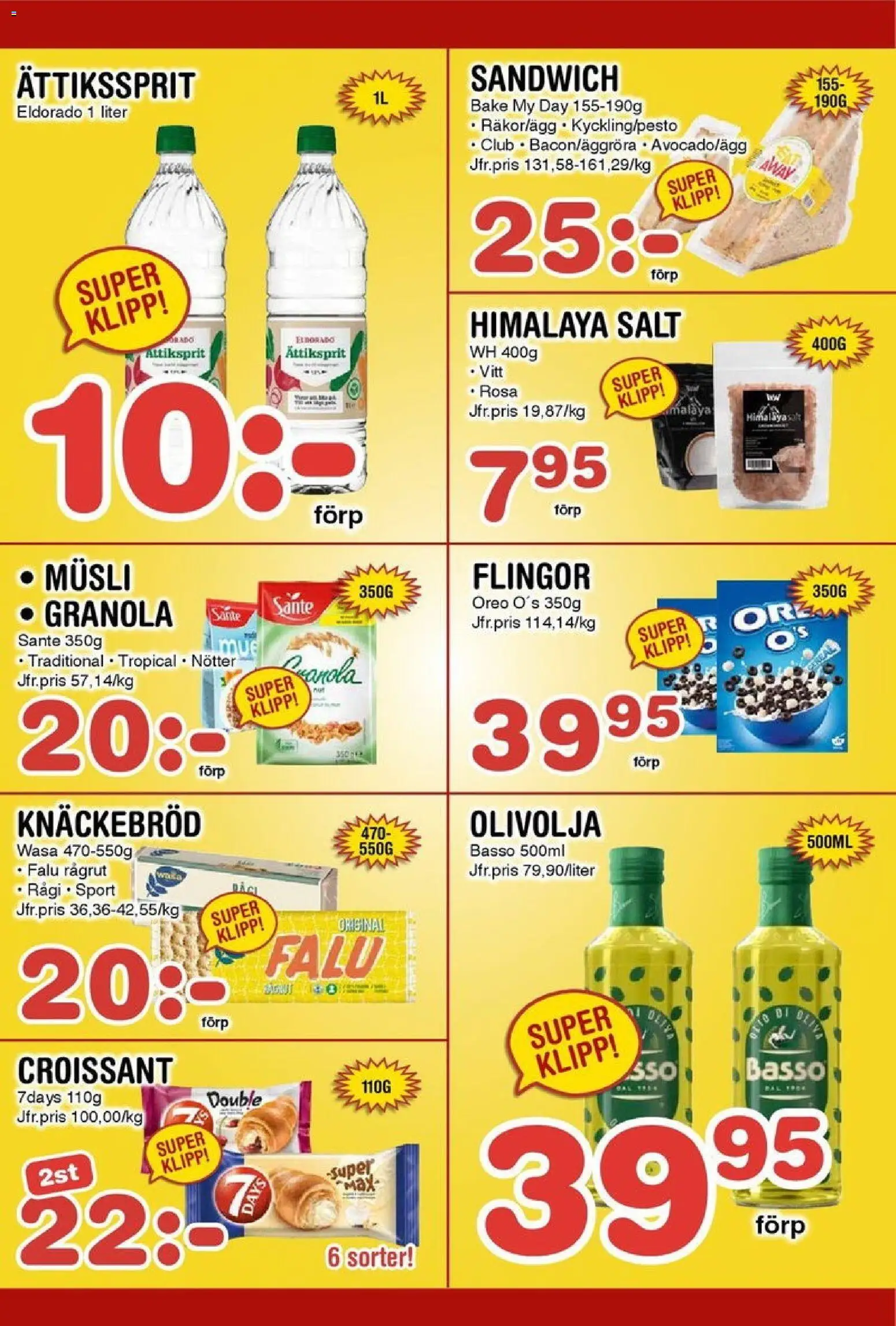 Nya Pulsen reklamblad aktuell från 24.11.2025 | Sida: 18 | Produkter: Sandwich, Olivolja, Granola, Flingor