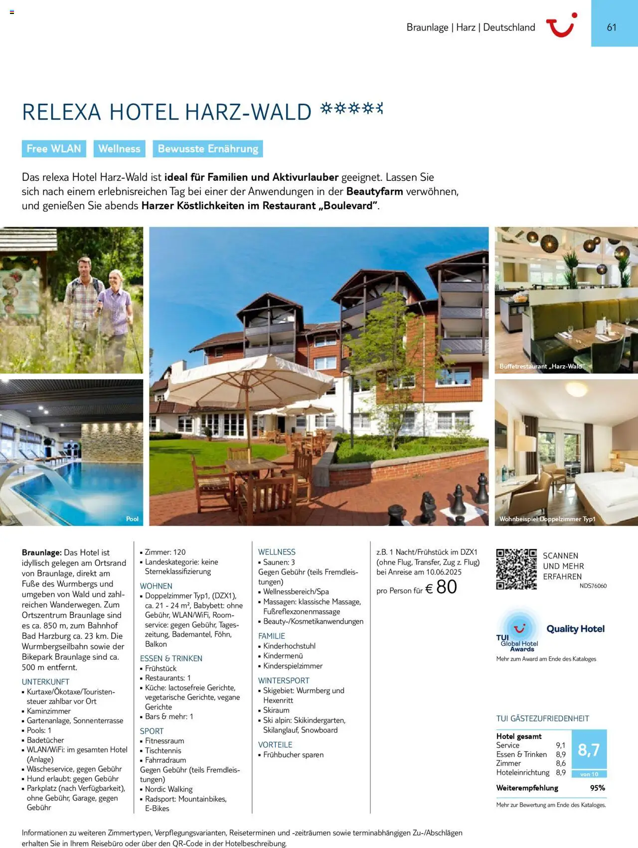 TUI Prospekt 	 – gültig ab 01.11.2024 | Seite: 61 | Produkte: Babybett, Bad, Küche, Ski