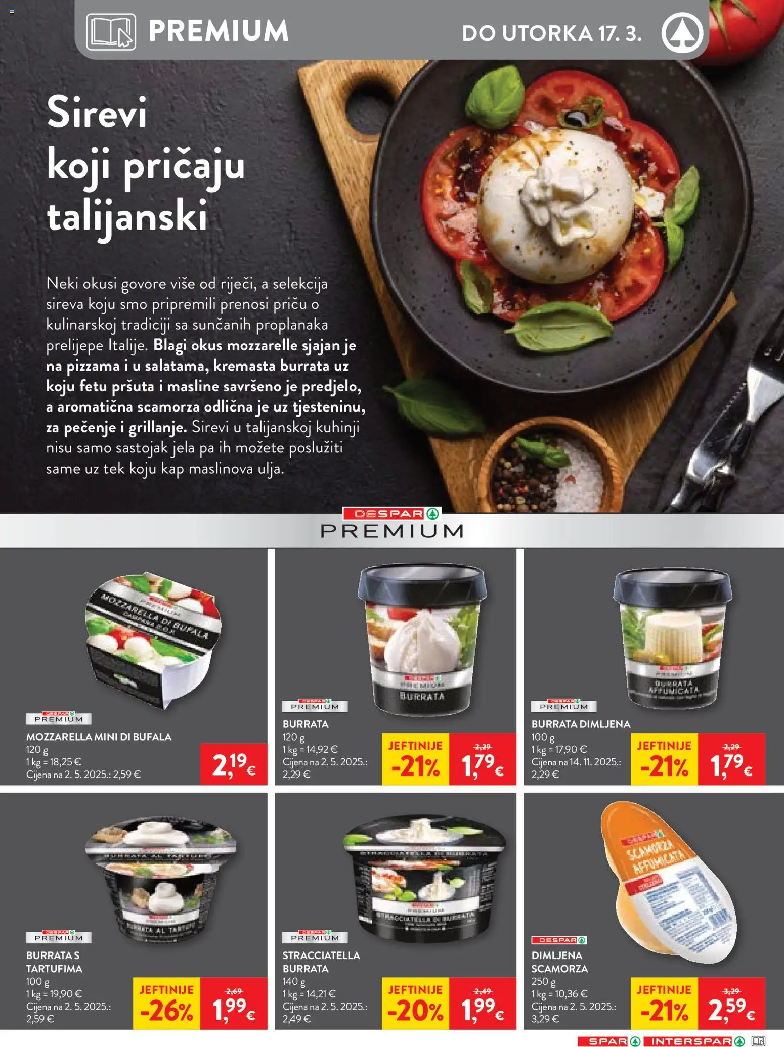 Spar katalog | vrijedi od 08.03.2026 | Stranica: 15 | Proizvodi: Mozzarella, Masline