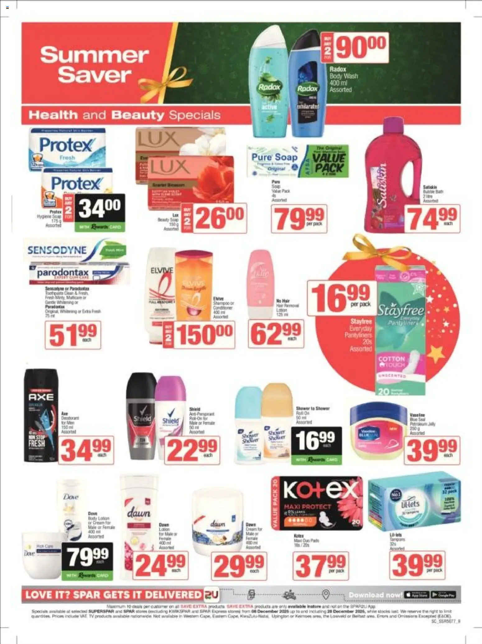New Superspar catalogue – valid from 08.12.2025 | Page: 9 | Products: Soap, Body wash, Lotion