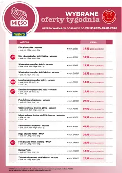 Pogląd oferty "Makro Gazetka - Wybrane oferty tygodnia w dostawie" - ważna od 20.12.2025