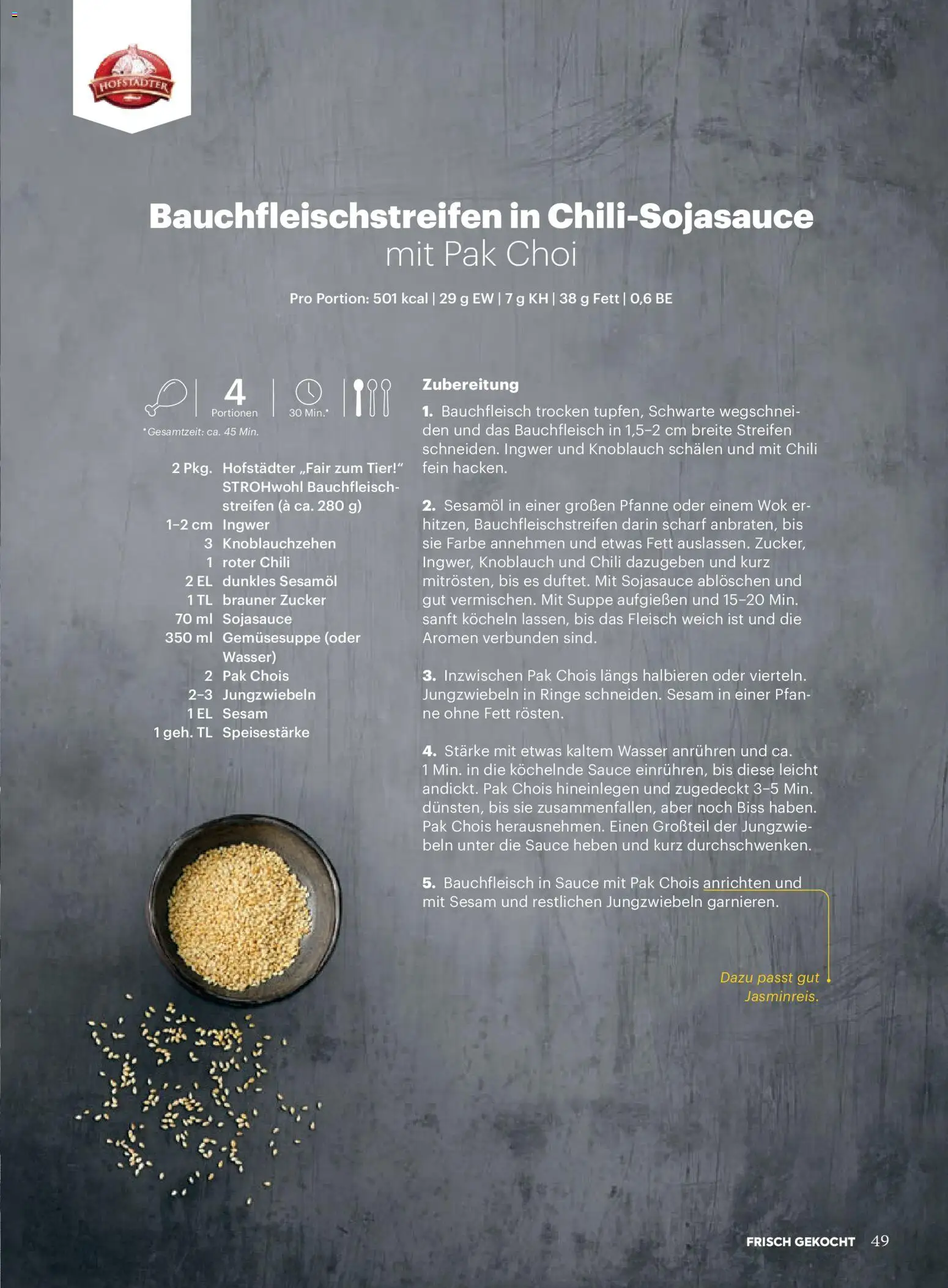 Billa  Frisch Gekocht gültig ab 01.03.2026 | Seite: 47 | Produkte: Wasser, Zucker, Knoblauch, Chili