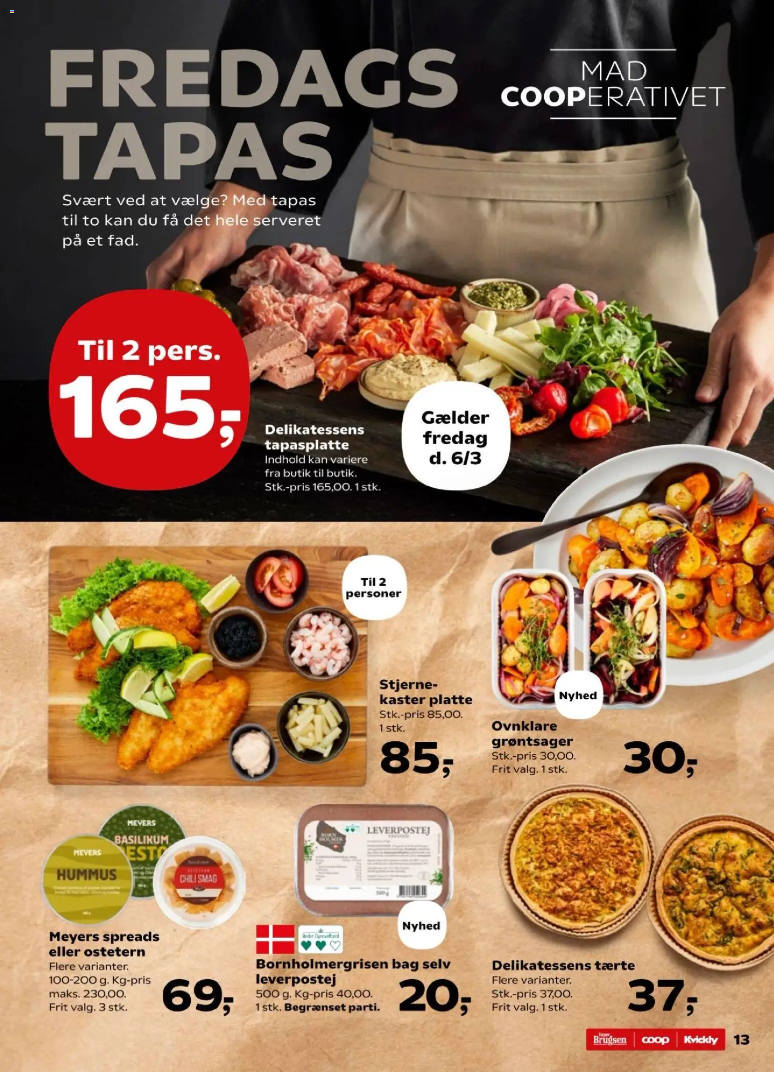 Super Brugsen tilbudsavis – gyldig fra 06.03.2026 | Side: 13 | Produkter: Leverpostej, Basilikum