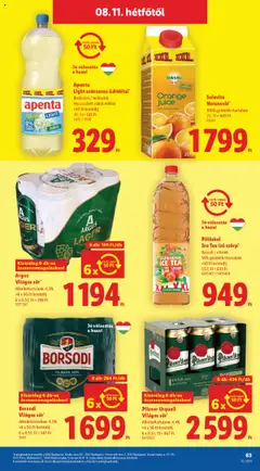 Lidl akciós ujság - amely érvényes a következő dátumtól: 07.08.2025 | Oldal: 63