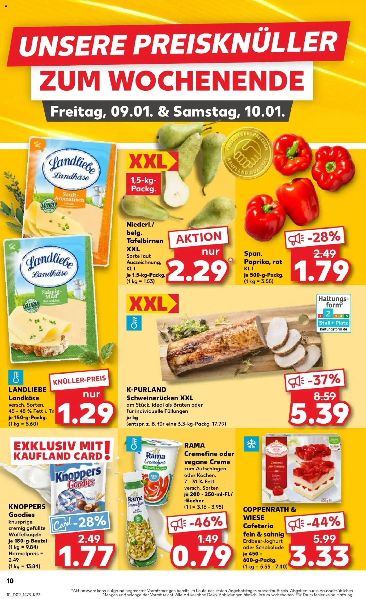 Kaufland prospekt Herzberg (Elster)	 – gültig ab 08.01.2026 | Seite: 10 | Produkte: Rama, Schokolade, Rama cremefine, Schweinerucken