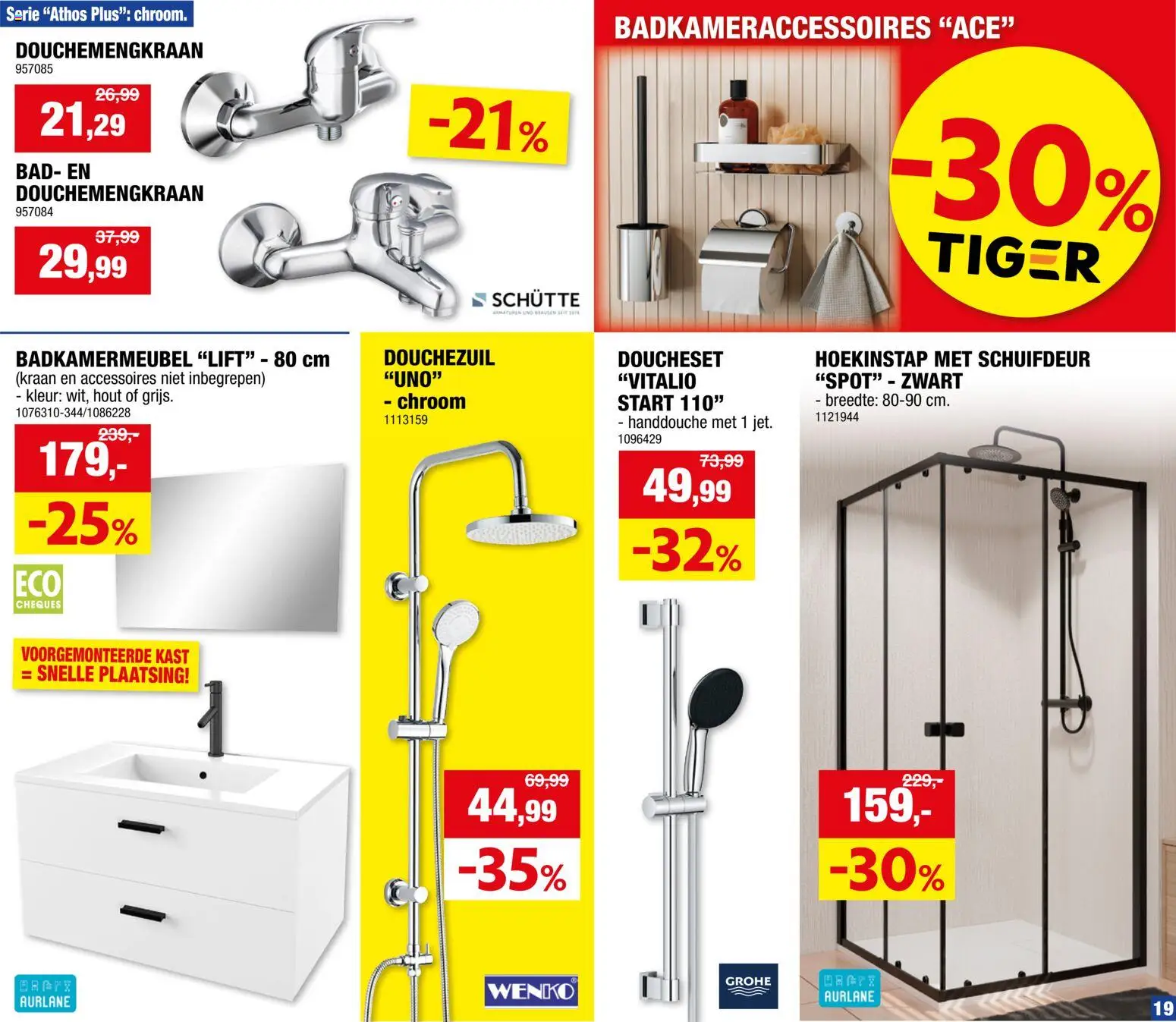 {H1} | Pagina: 19 | Producten: Doucheset, Kast, Bad