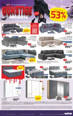 Roller Prospekt 	 ab 05.10.2025 gültig | Seite: 2 | Produkte: Wohnlandschaft, Schwebetürenschrank, Drehtürenschrank, Boxspringbett