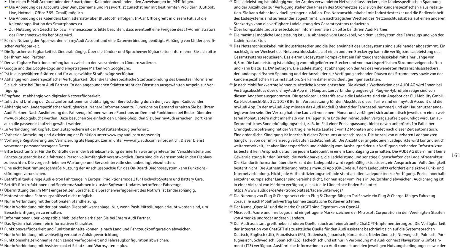 Audi A6 – gültig ab 28.10.2025 | Seite: 161 | Produkte: Navigation, Smartphones