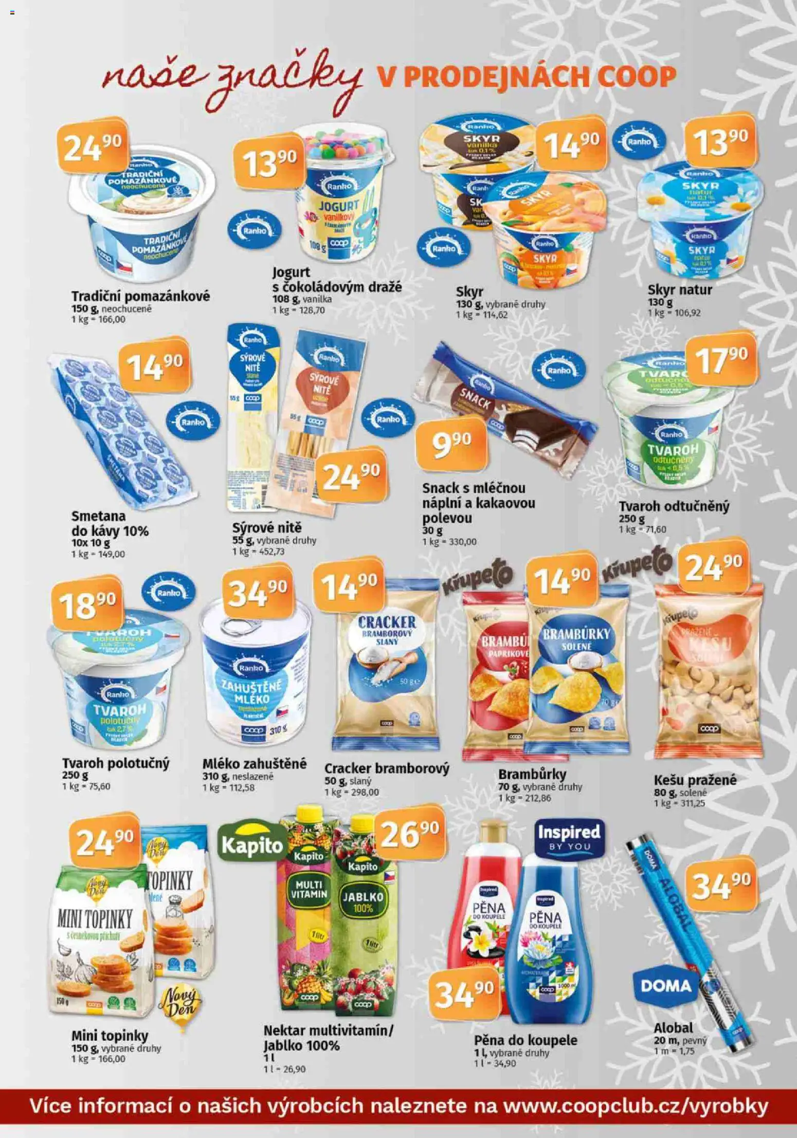 Konzum leták od 03.12.2025 | Strana: 11 | Produkty: Kešu, Mléko, Jogurt, Tvaroh