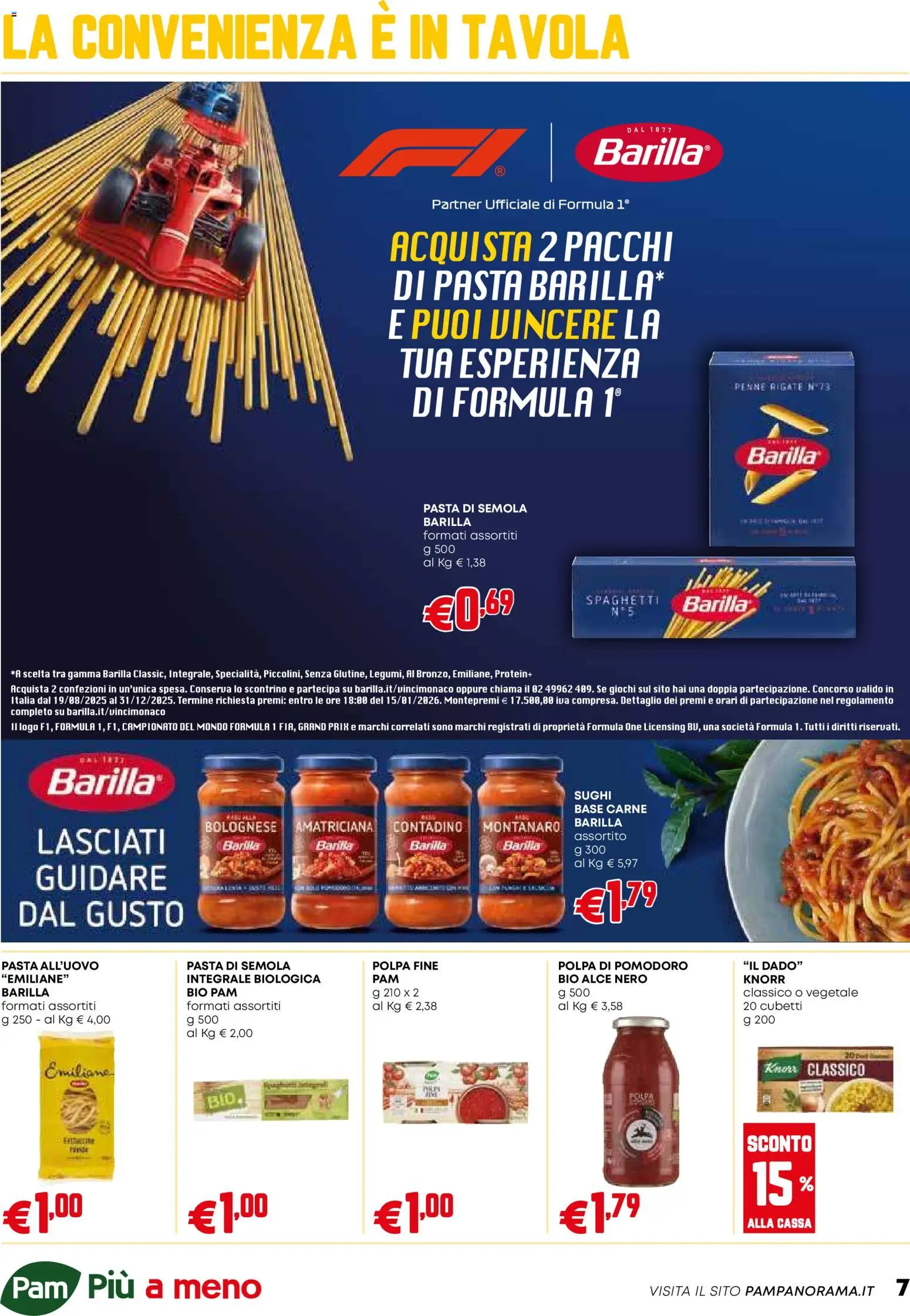 Volantino PAM del 04.12.2025 | Pagina: 7 | Prodotti: Pomodoro, Pasta, Penne