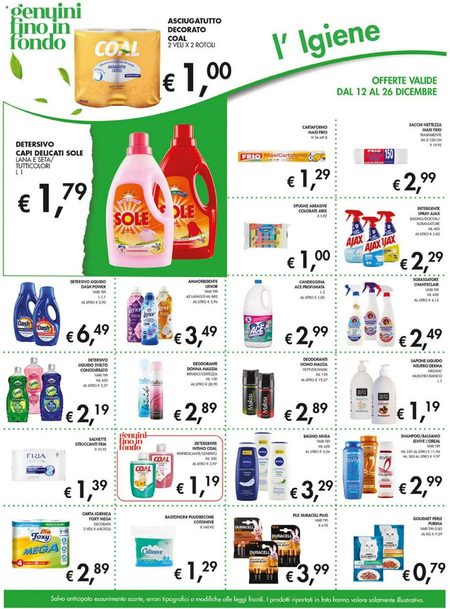 Volantino Coal del 12.12.2025 | Pagina: 15 | Prodotti: Ammorbidente, Detergente intimo, Intimo, Bagno