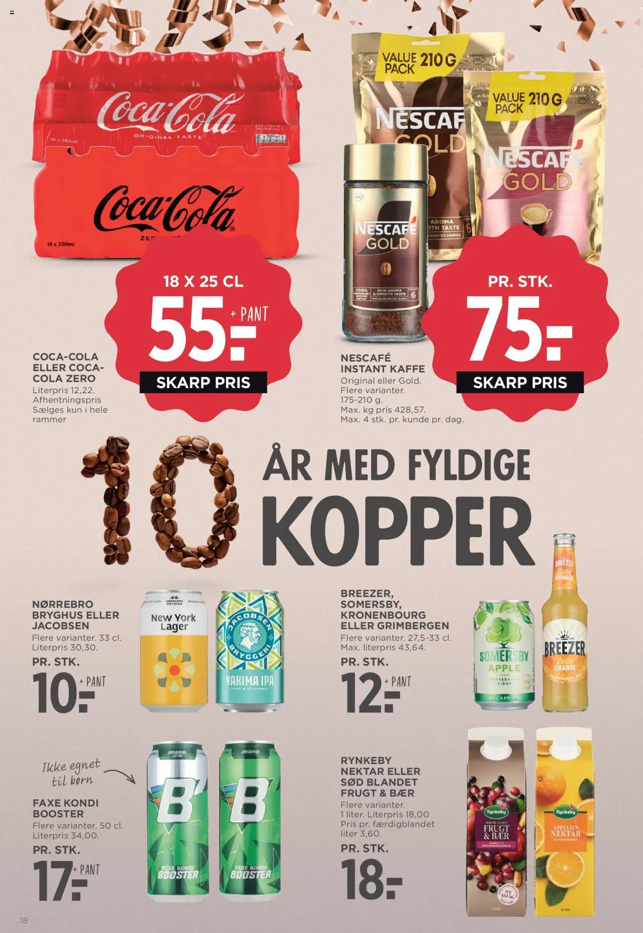 Meny tilbudsavis – gyldig fra 19.09.2025 | Side: 34 | Produkter: Rammer, Cider, Faxe Kondi, Instant Kaffe
