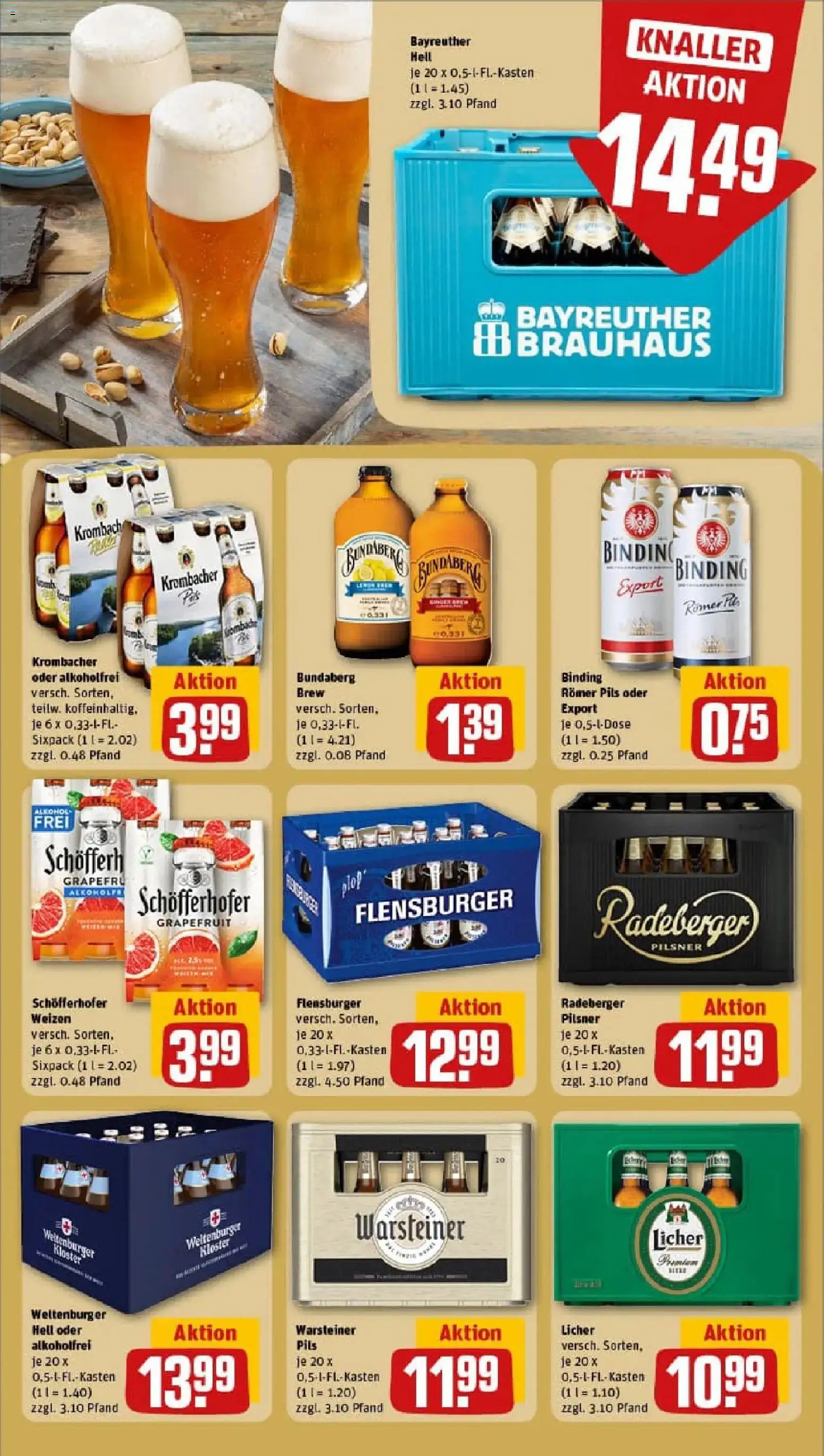 Rewe prospekt Neukirchen	 – gültig ab 26.01.2026 | Seite: 17 | Produkte: Pils, Flensburger, Grapefruit, Radeberger pilsner