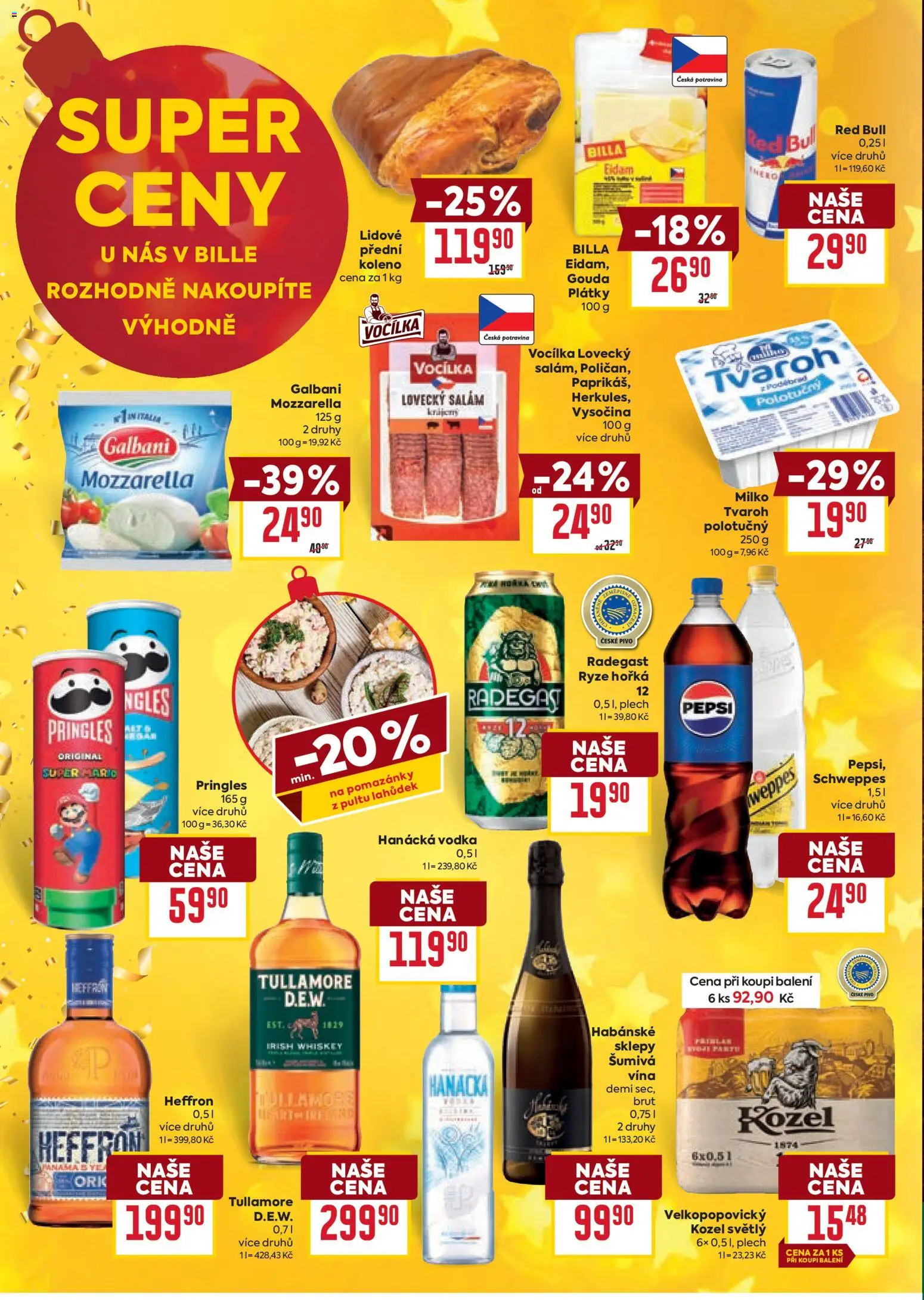 Billa Velký leták od 27.12.2025 | Strana: 2 | Produkty: Gouda, Pomazánky, Kozel, Eidam