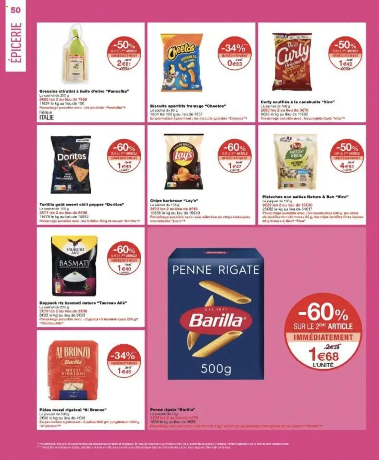  | Page: 50 | Produits: Barbecue, Pistaches, Pâtes, Chips
