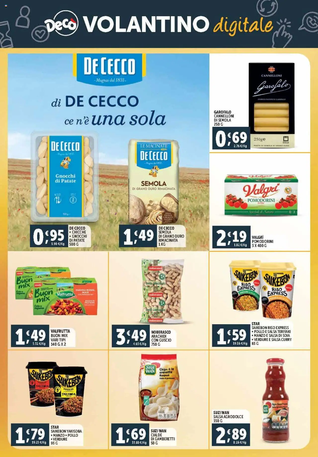 Volantino Decò del 03.10.2025 | Pagina: 28 | Prodotti: Manzo, Salsa, Mais, Arachidi