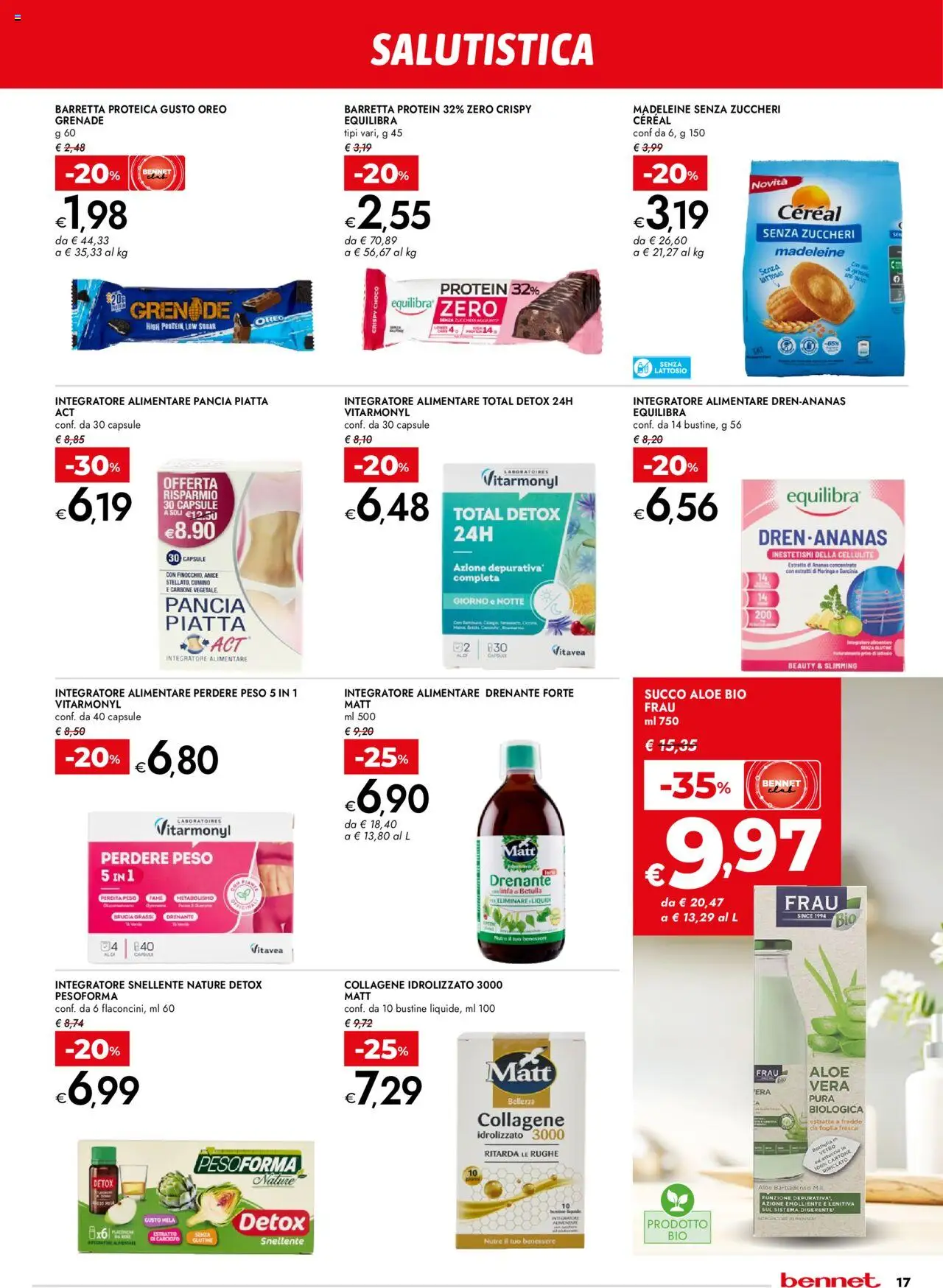 Volantino bennet del 18.09.2025 | Pagina: 17 | Prodotti: Olio, Ananas, Barretta, Astuccio