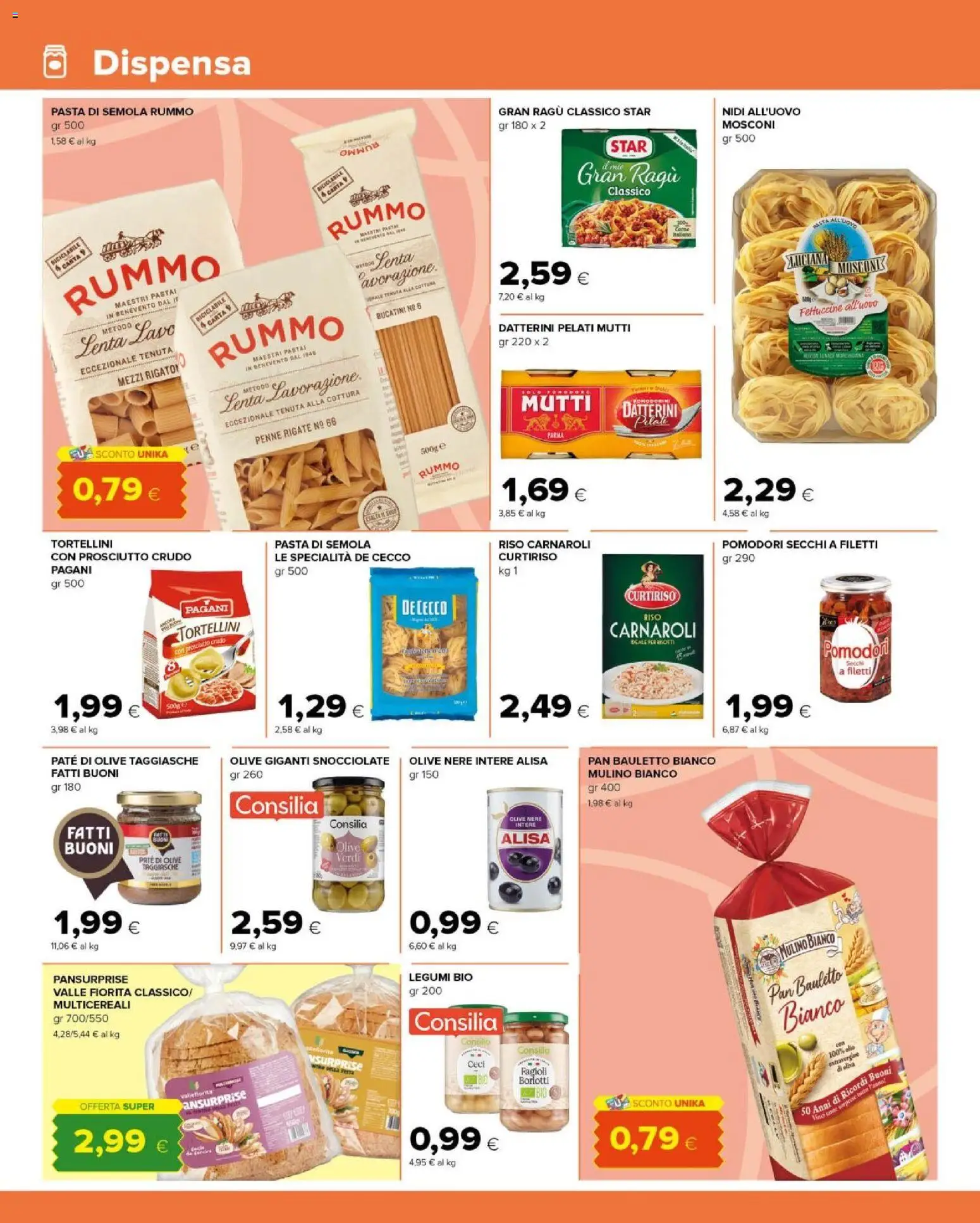 Volantino Tigre del 15.12.2025 | Pagina: 14 | Prodotti: Prosciutto Crudo, Riso, Ceci, Prosciutto