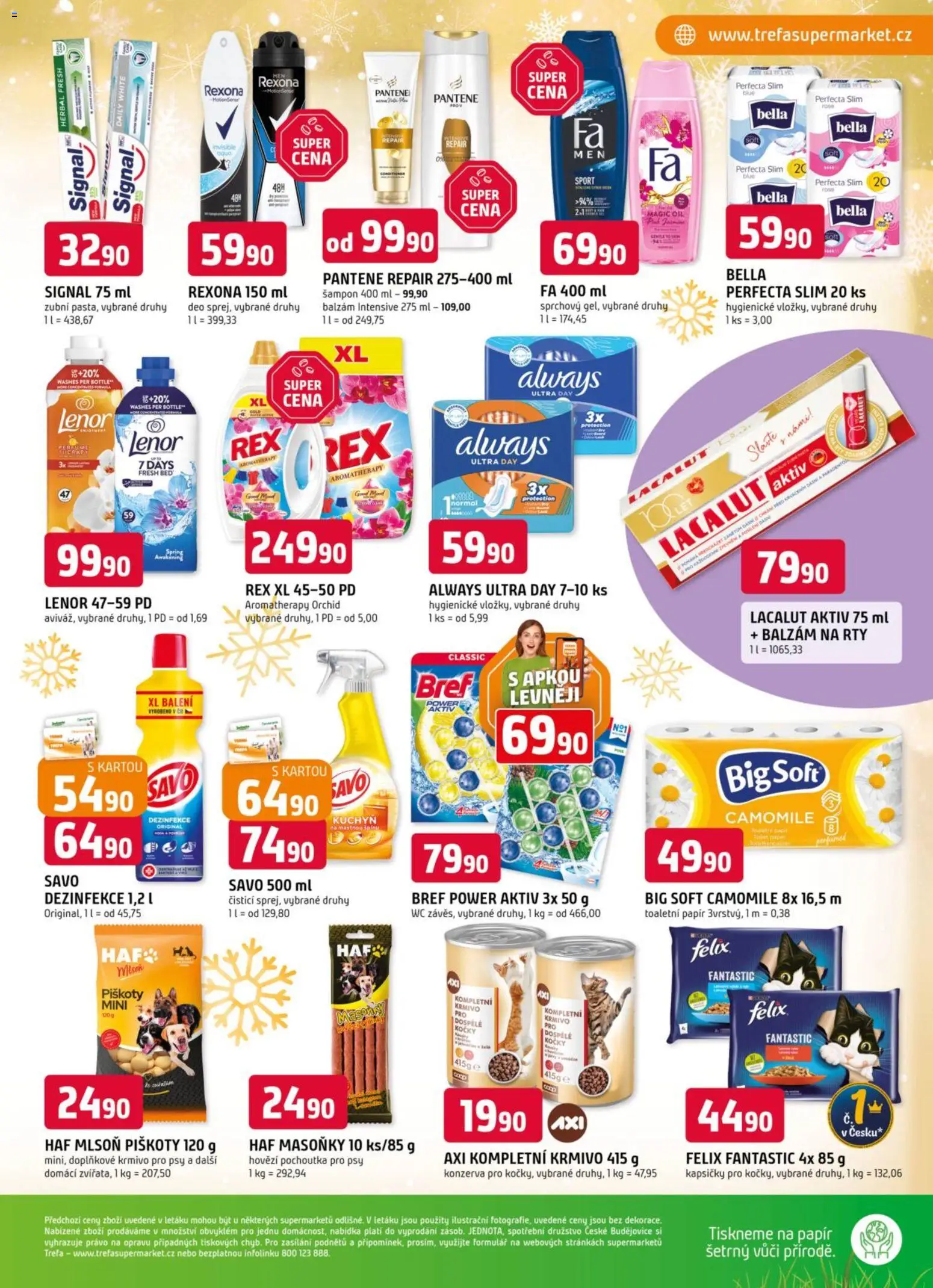 Trefa leták od 10.12.2025 | Strana: 15 | Produkty: Lenor, Savo, Piškoty, Wc