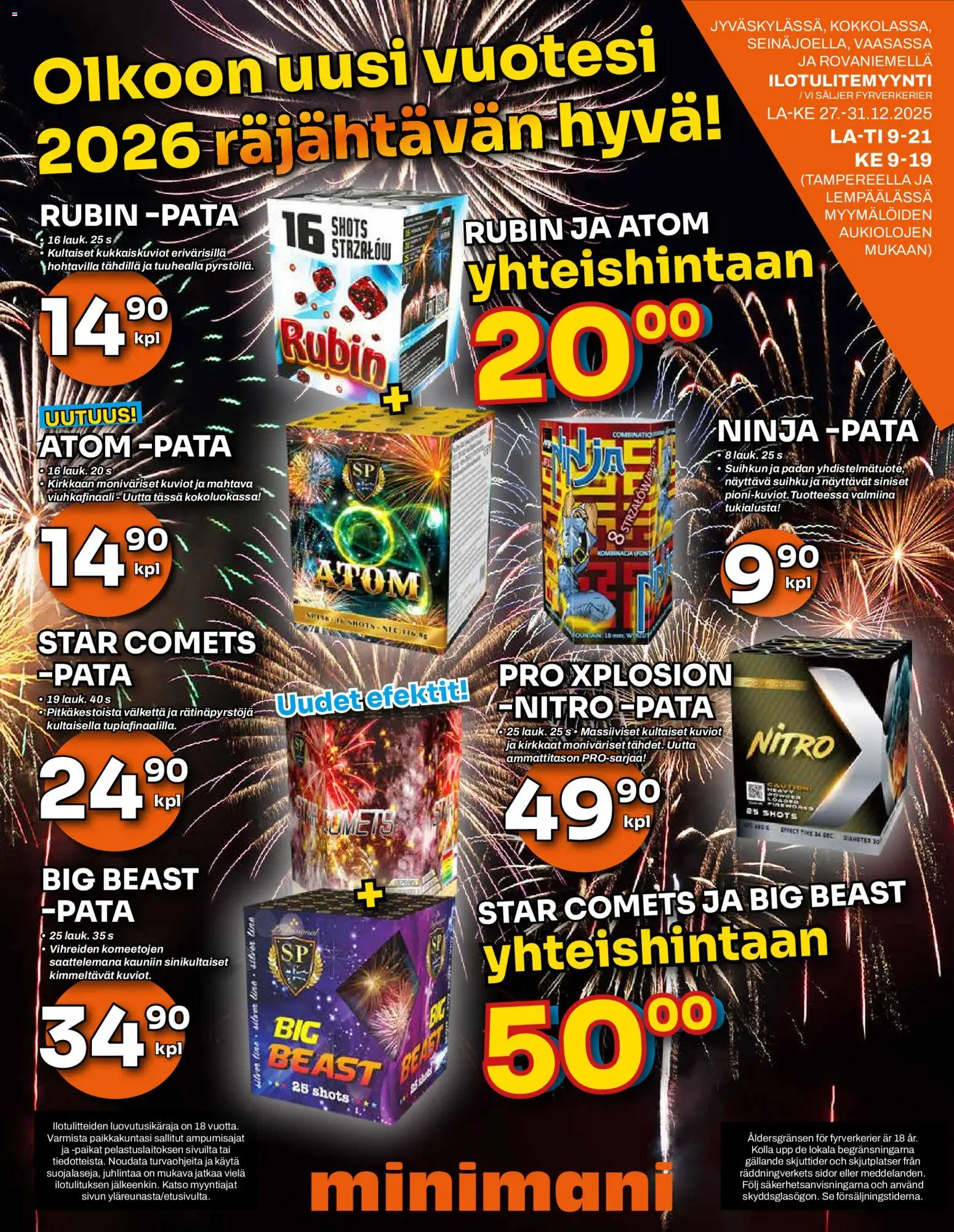 Minimani tarjoukset – voimassa 31.12.2025 alkaen | Sivu: 13 | Tuotteet: Suihku