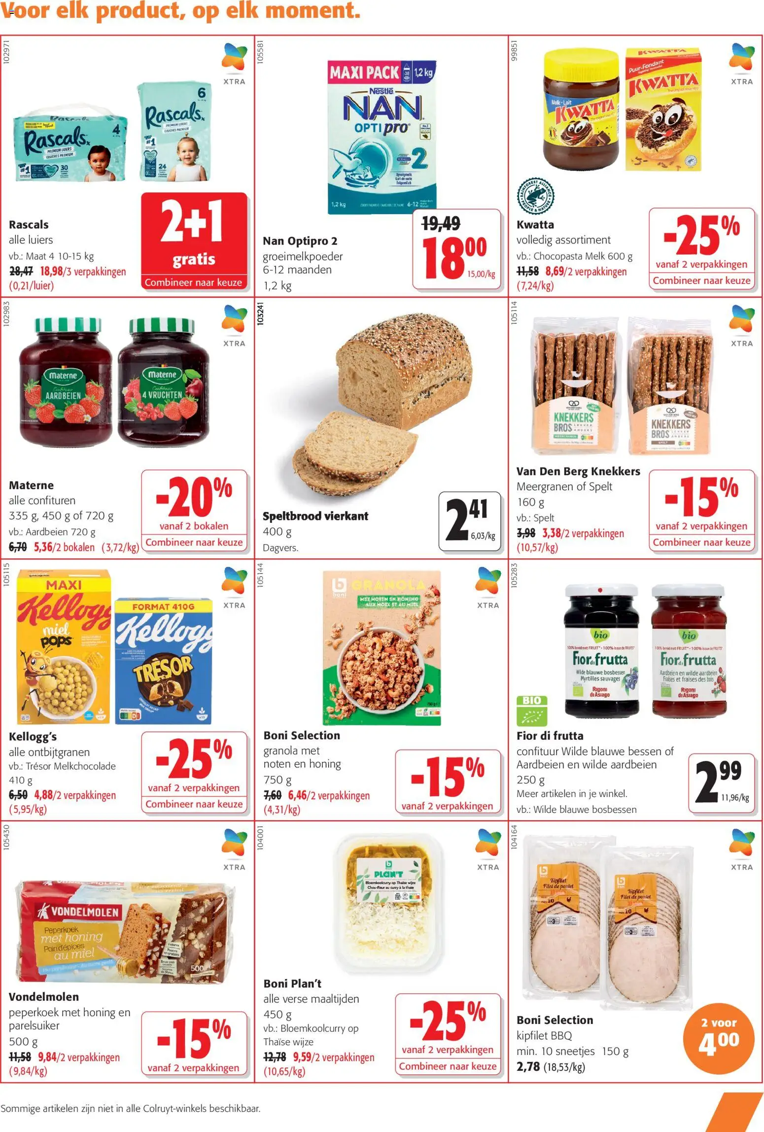 {H1} | Pagina: 9 | Producten: Aardbeien, Noten, Fruit, Melk