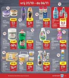 Aldi folder week 44 - Voorbeeld van een folder van Aldi, geldig van 27.10.2025 | Pagina: 21 | Producten: Afwasmiddel, Kookplaat, Tandpasta, Wasmiddel