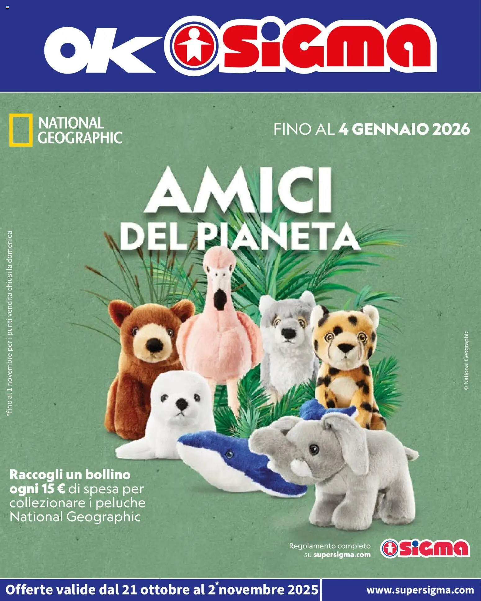 Volantino SIGMA del 21.10.2025 | Pagina: 1 | Prodotti: Peluche