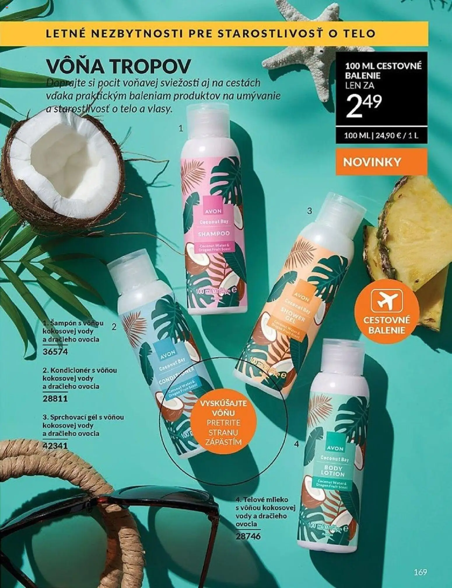 Nové Avon akcie – leták je platný od 01.05.2026 | Strana: 169 | Produkty: Mlieko, Šampón, Kondicionér, Telové mlieko