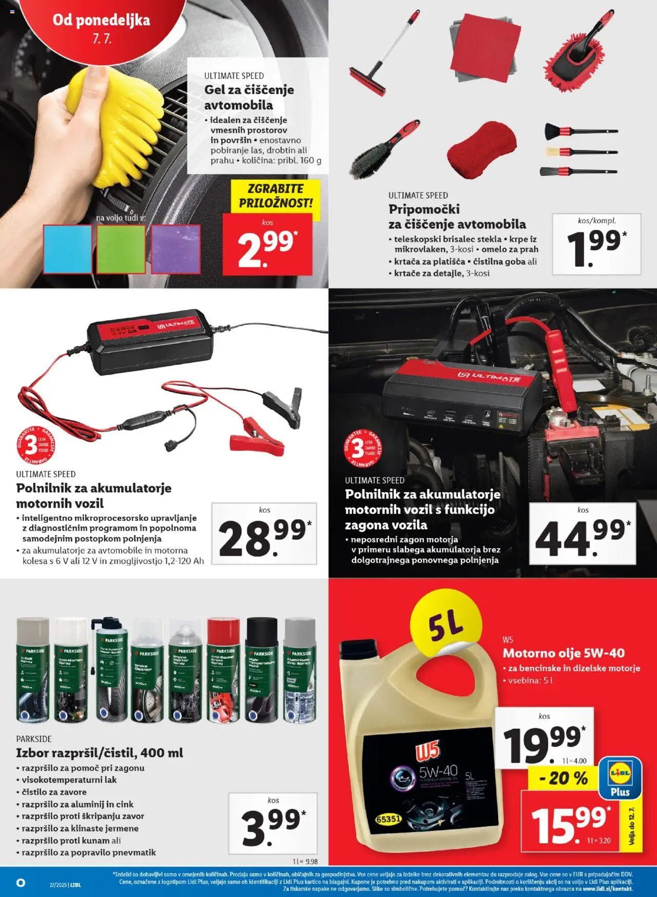 Lidl - Maribor │ velja od 03.07.2025 | Stran: 54 | Izdelki: Polnilnik, Olje, Goba, Lak