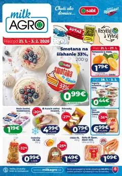 Milk Agro leták platný od 21.01.2026