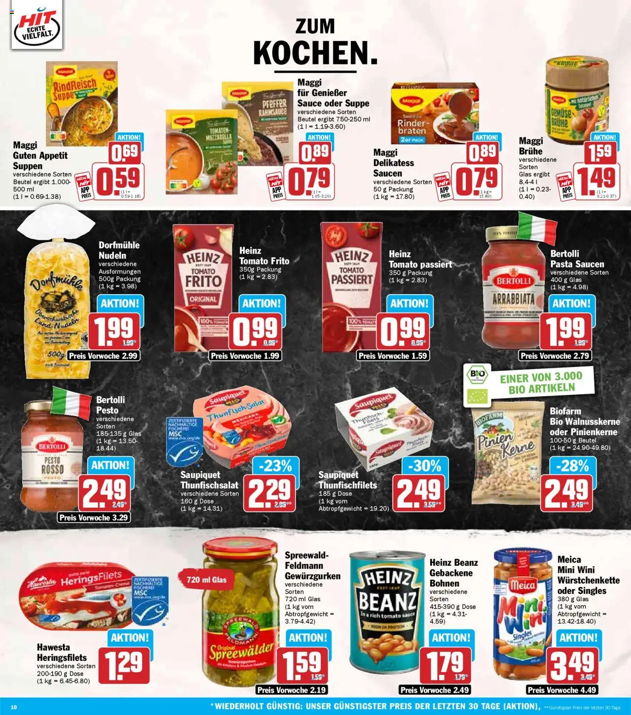 HIT Rheinland-Pfalz - gültig ab dem 21.07.2025 | Seite: 10 | Produkte: Meica, Pfeffer, Nudeln, Salat