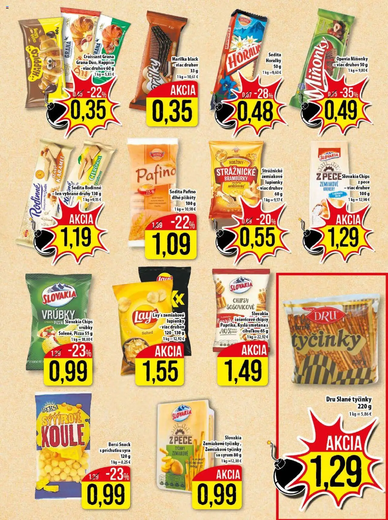 Klas leták │ platný od 25.08.2025 | Strana: 11 | Produkty: Pizza, Smotana, Chipsy, Horálky