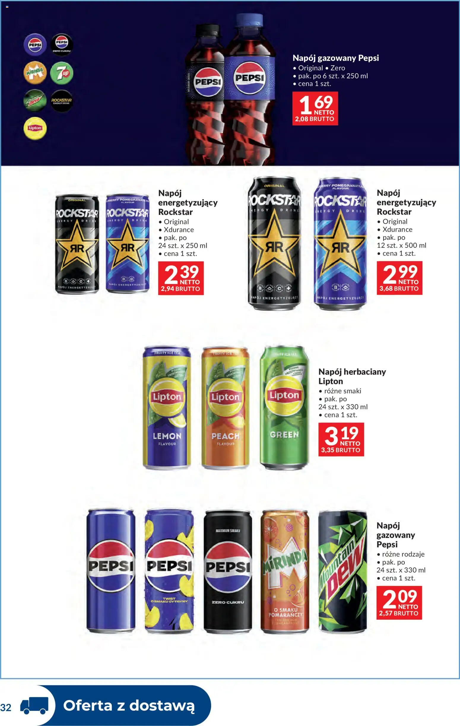 Makro gazetka - Dystrybucja do sklepów od 07.04.2026 | Strona: 32 | Produkty: Pepsi, Cytryny