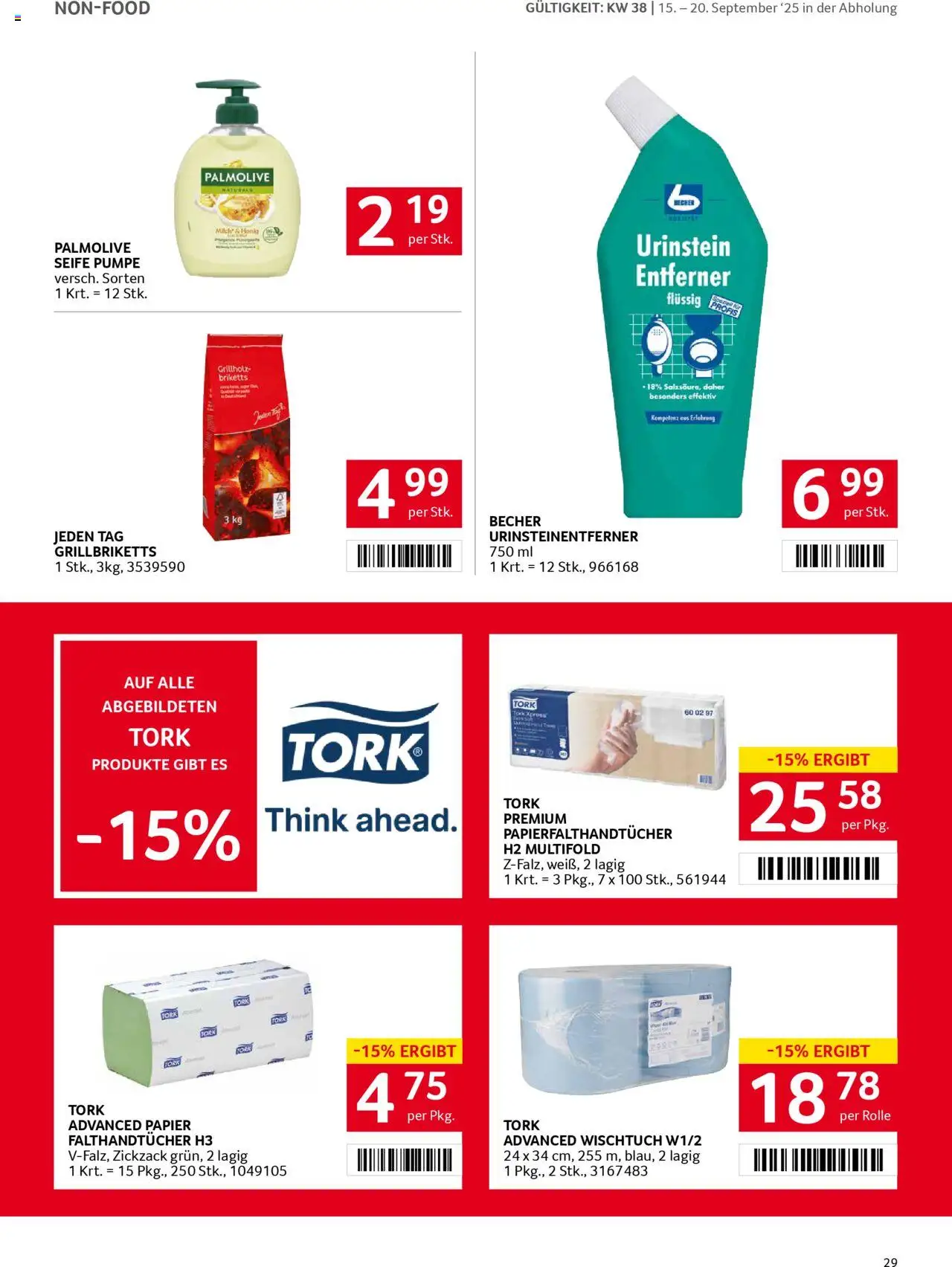 Transgourmet Flugblatt gültig ab 14.09.2025 | Seite: 29 | Produkte: Seife