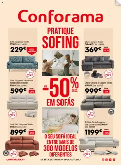 Pré-visualização Conforama folheto válido de 25.09.2025