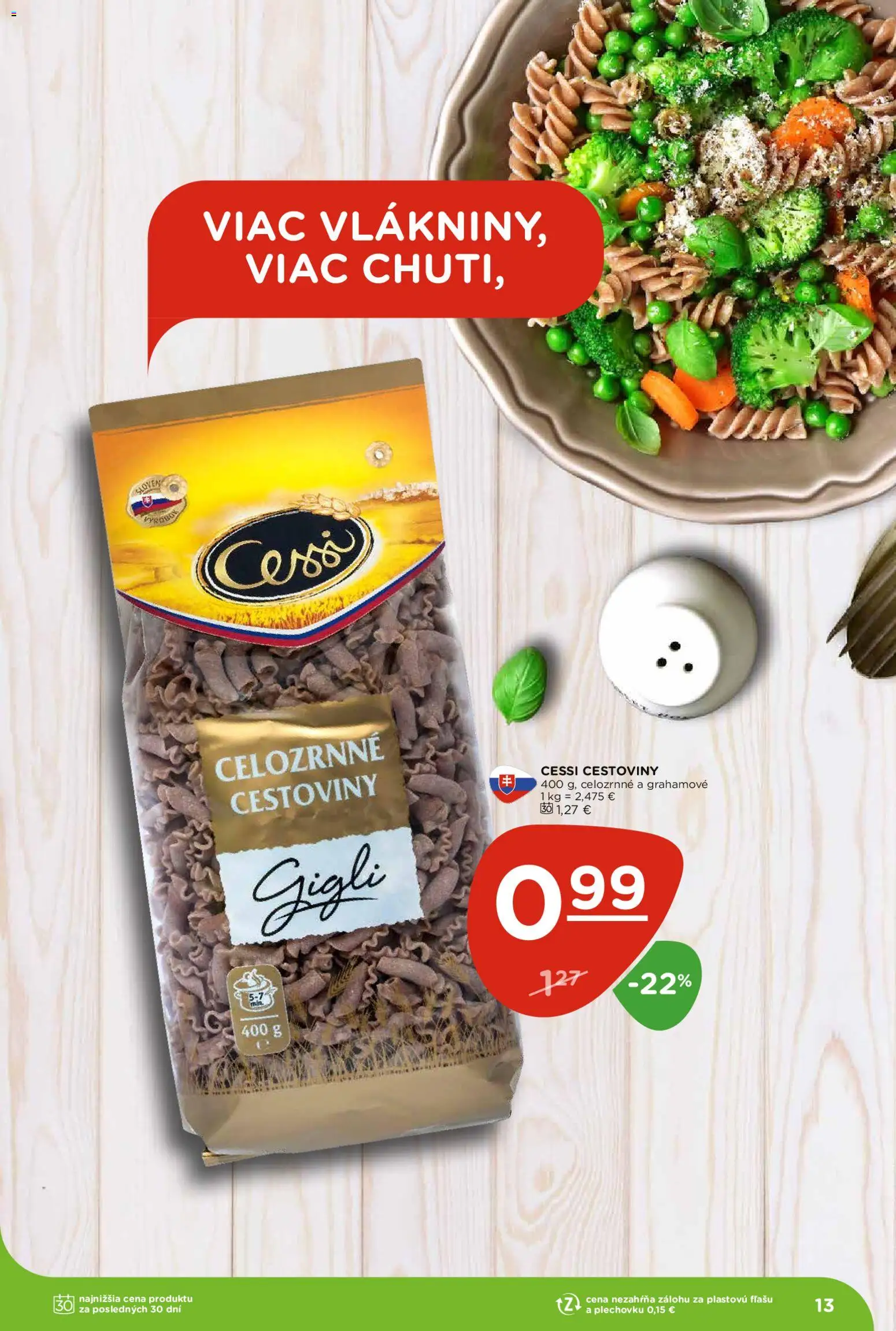 Nové Terno akcie – leták je platný od 15.01.2026 | Strana: 13 | Produkty: Cestoviny